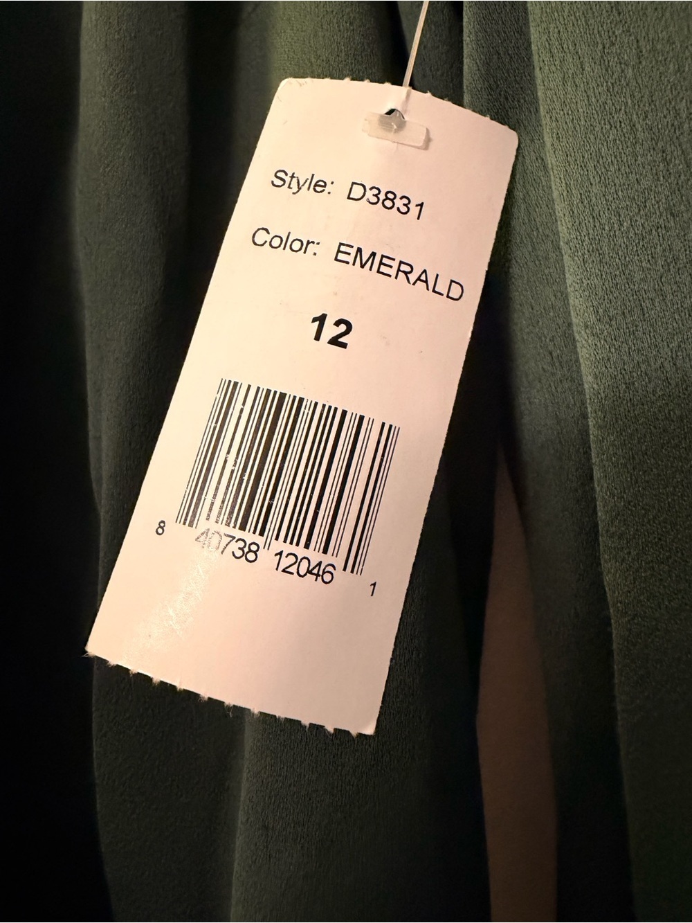 ALEXIA ADMOR Women’s Emerald Satin Wrap Dress w/ Tie Waist and Button Up Detail - Picture 7 of 8